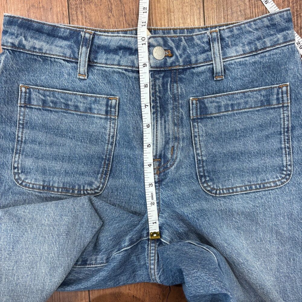 Madewell The Curvy Perfect Vintage Wide-Leg Jean Patch Pockets High-Rise Sz 28P - Picture 8 of 12